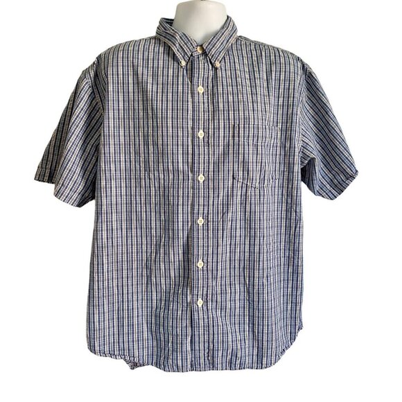 Union Bay Short Sleeve Cotton Button Down Shirt Men's Large - Picture 2 of 8